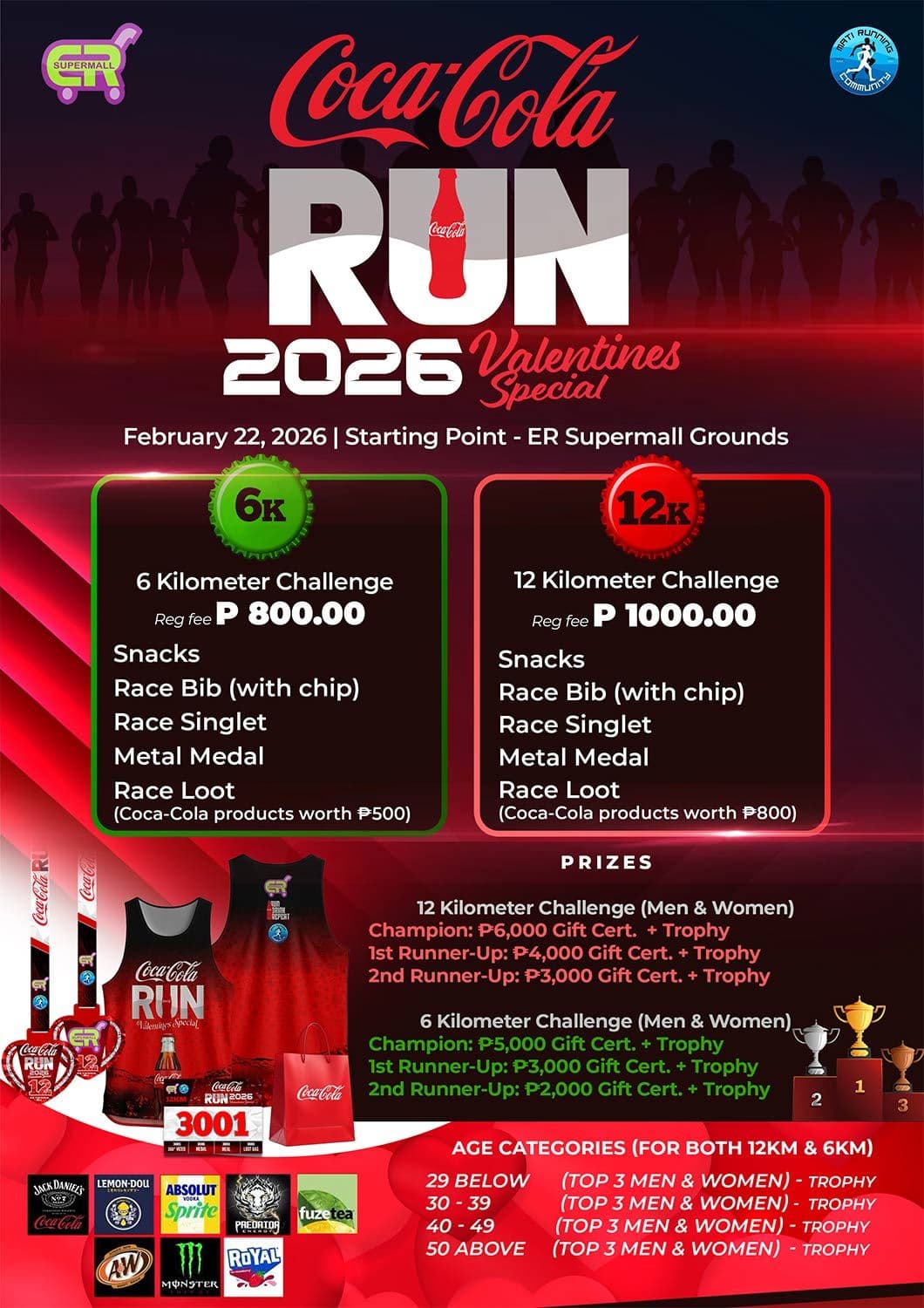 Coca Cola Run 2026 Valentine's Special race event poster image