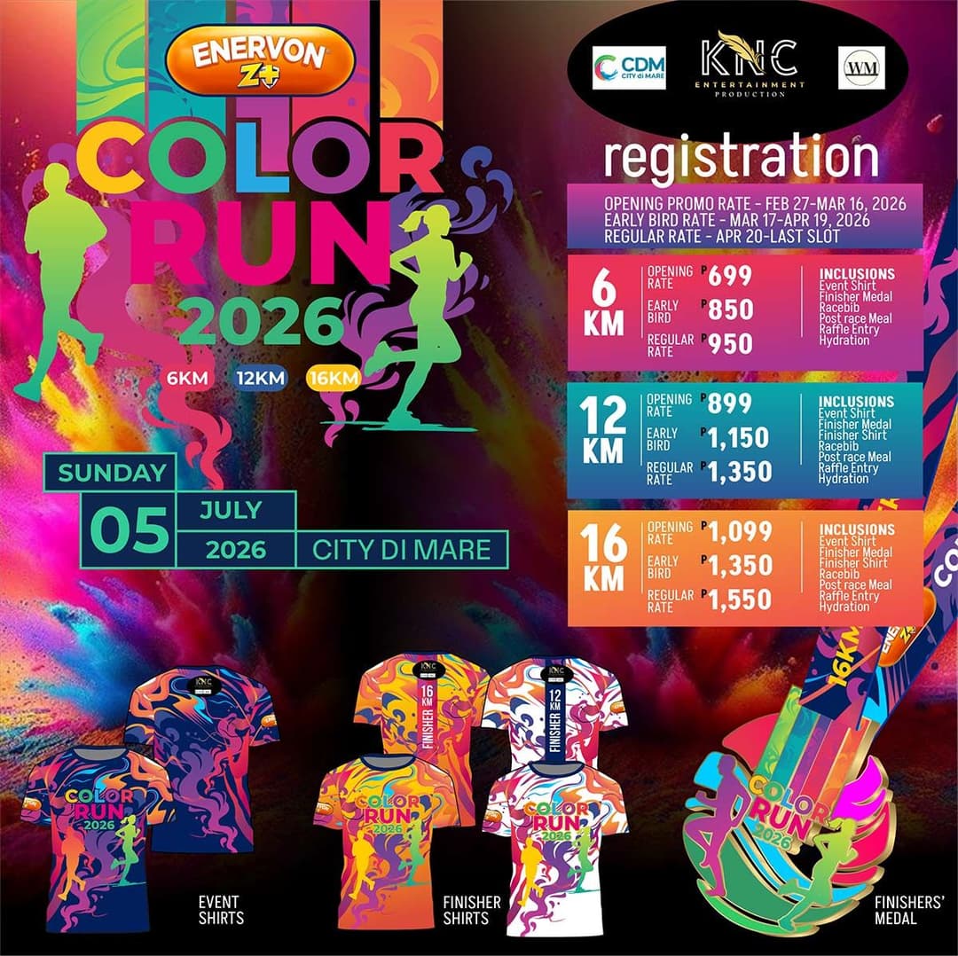 Color Run 2026 race event poster image
