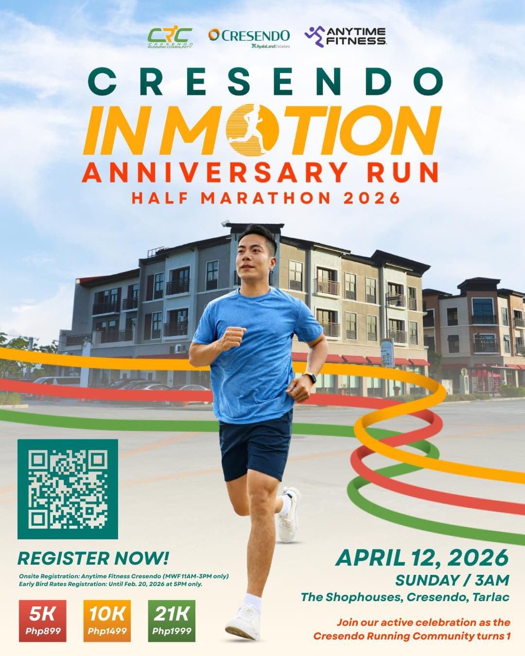 Cresendo In Motion Half Marathon 2026 race event poster image