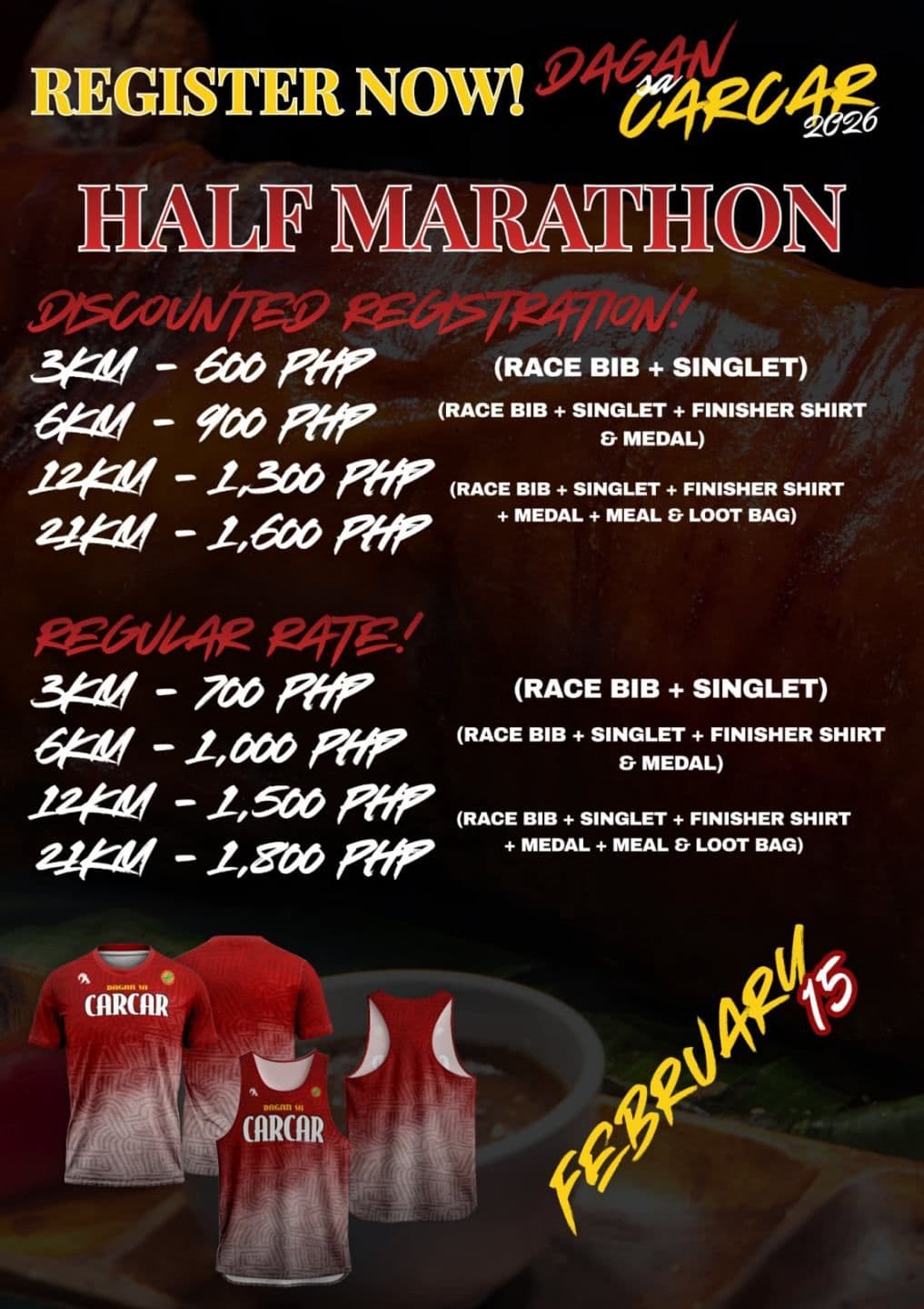 Dagan sa Carcar 2026 Half Marathon race event poster image