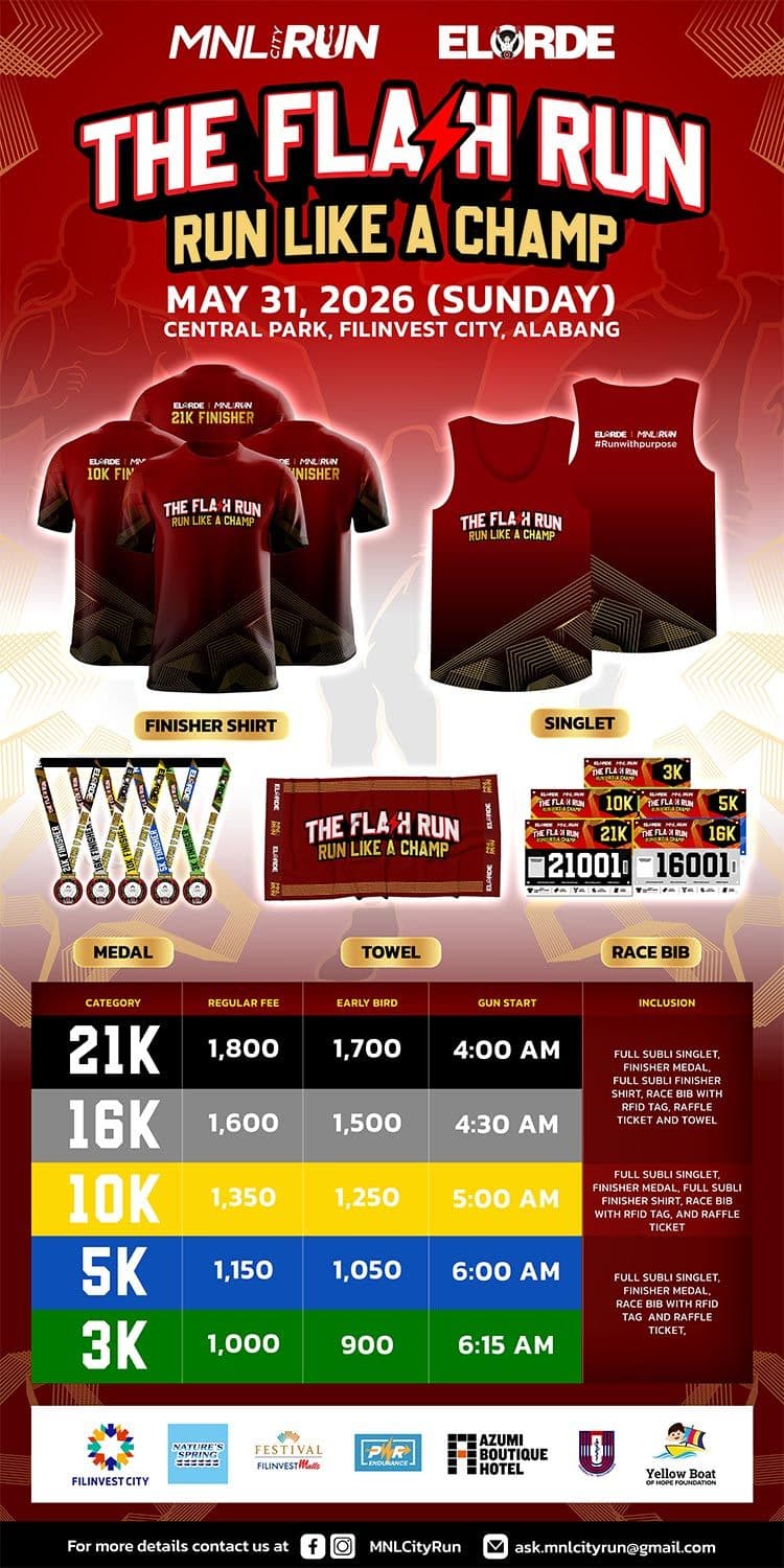 Elorde The Flash Run 2026: Run Like A Champ race event poster image