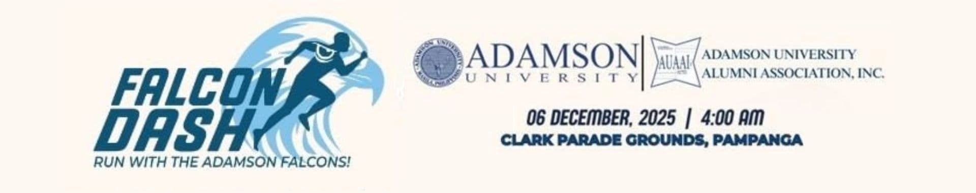 Falcon Dash: Run with the Adamson Falcons! race event banner image