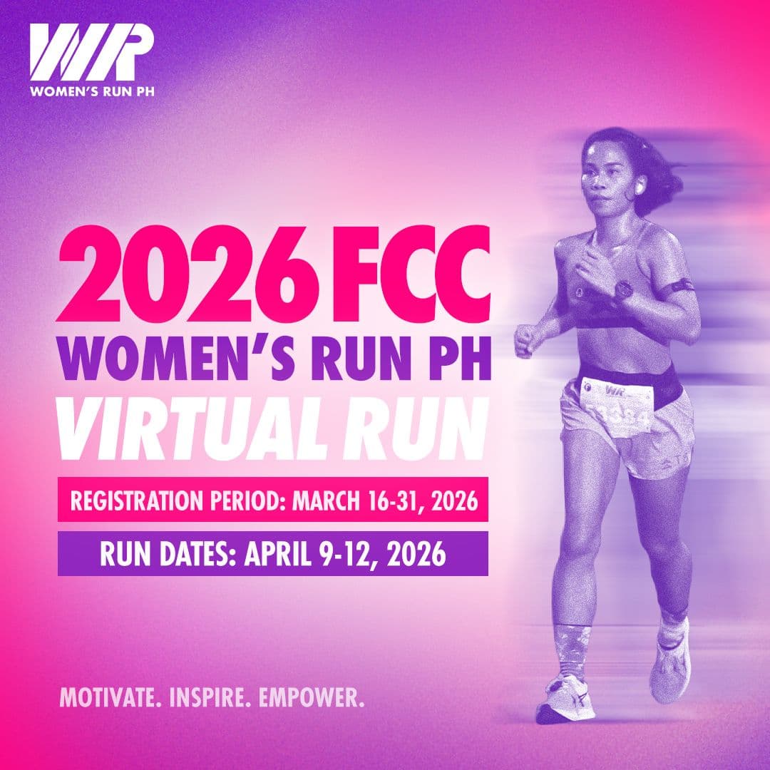 FCC Women's Run PH Virtual Run 2026 race event poster image