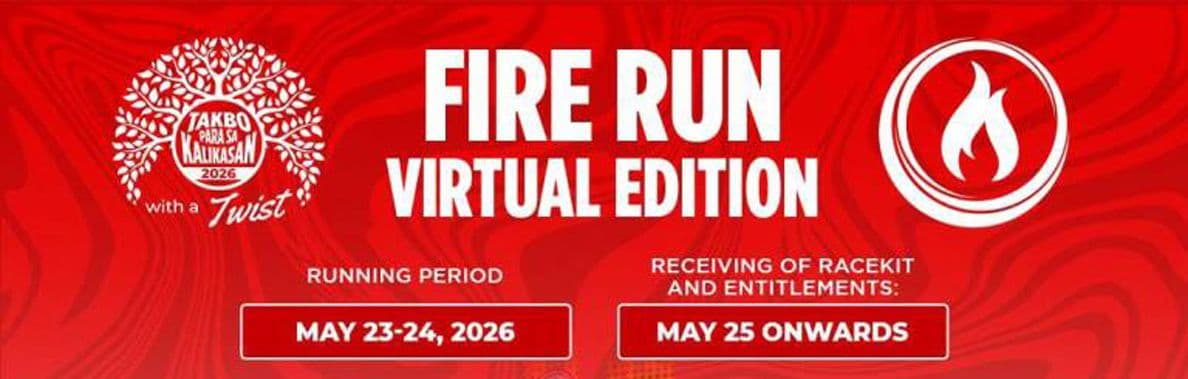 Fire Run 2026 Virtual Edition race event banner image