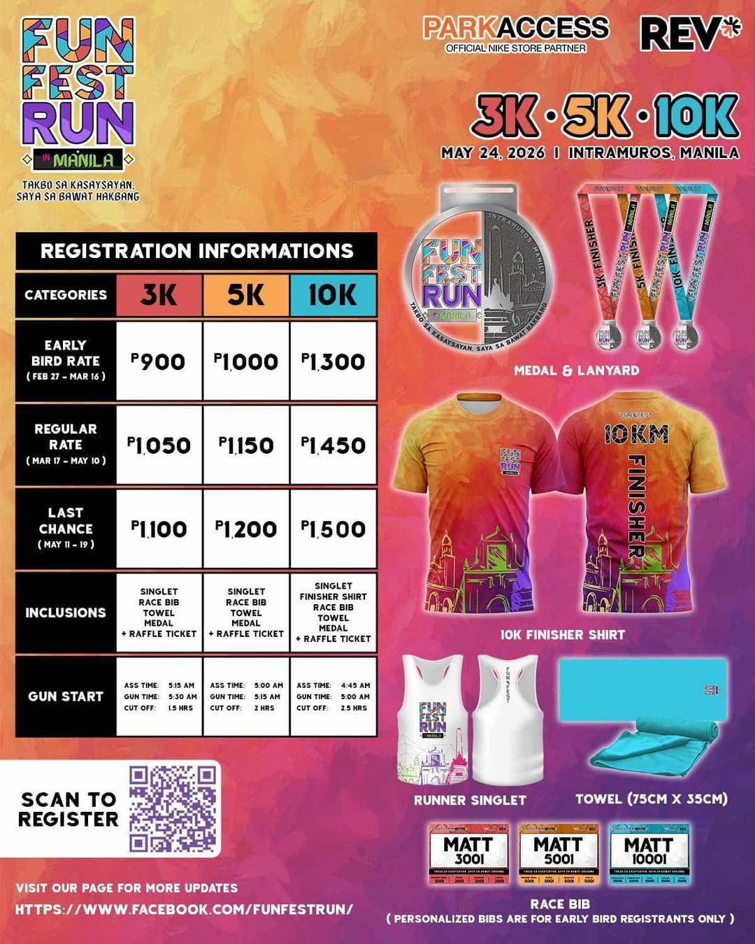 Fun Fest Run in Manila race event poster image