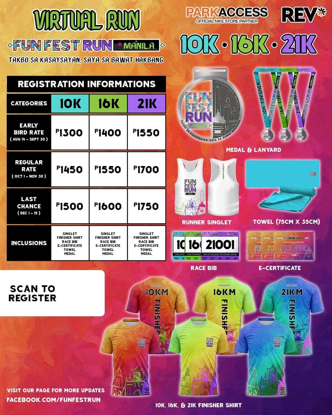 Fun Fest Run in Manila Virtual Run race event poster image