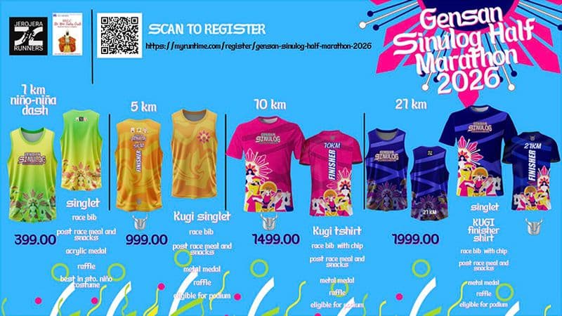 Gensan Sinulog Half Marathon 2026 race event poster image