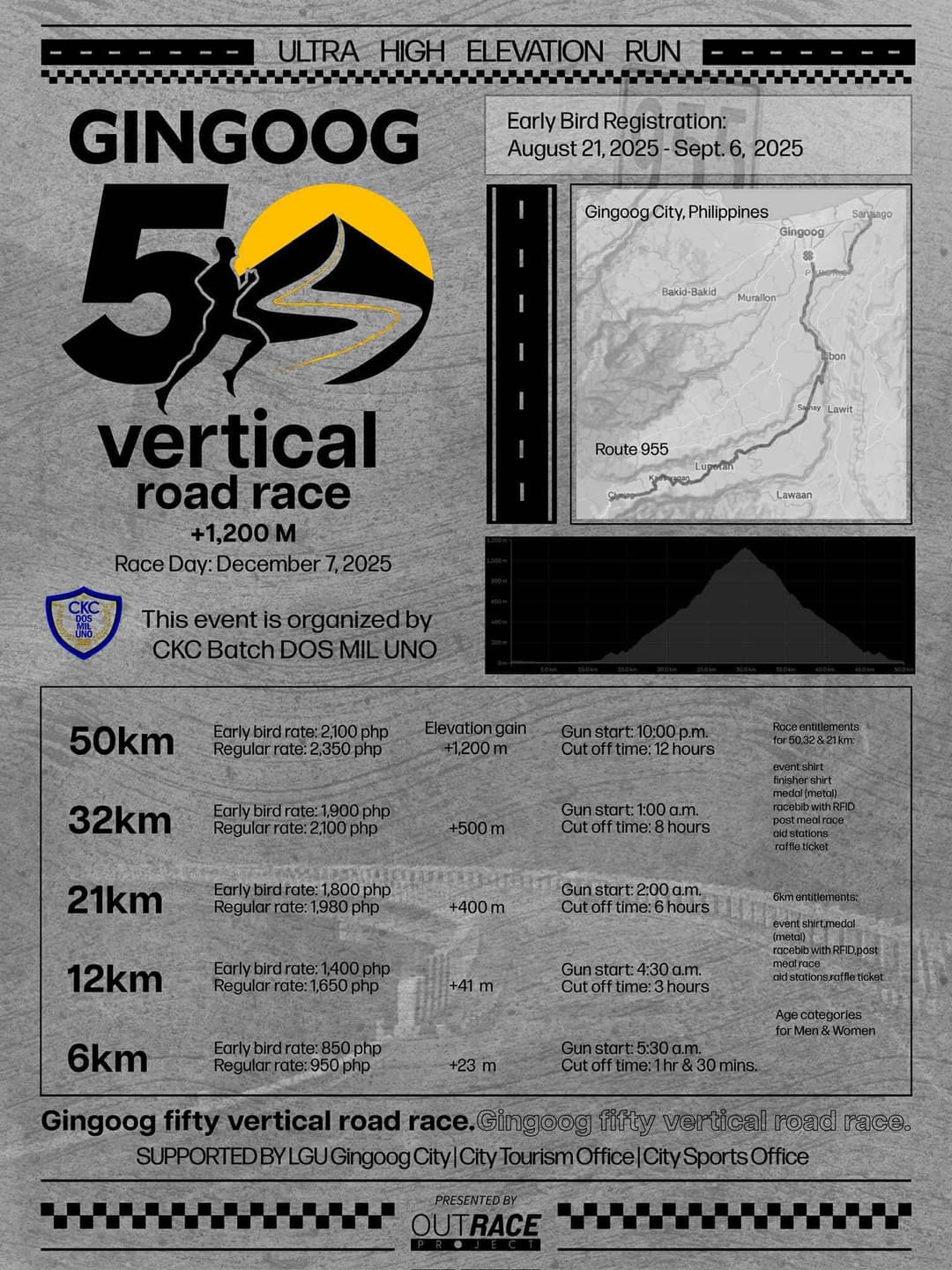 Gingoog 50 Vertical Race race event poster image