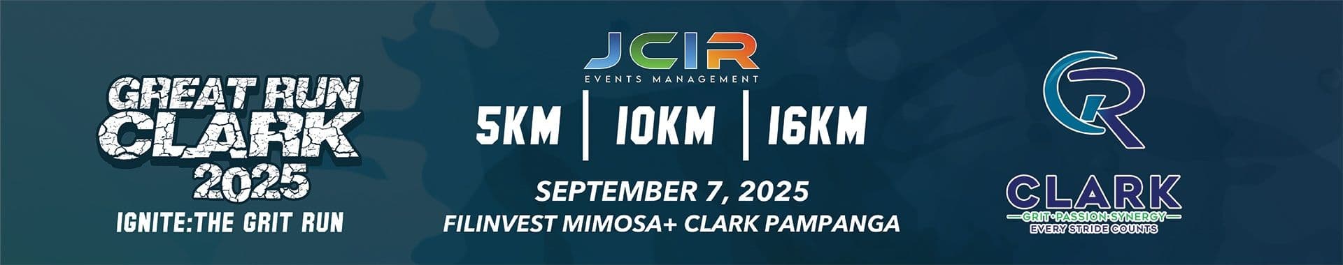 Great Run Clark Ignite: The Grit Run race event banner image