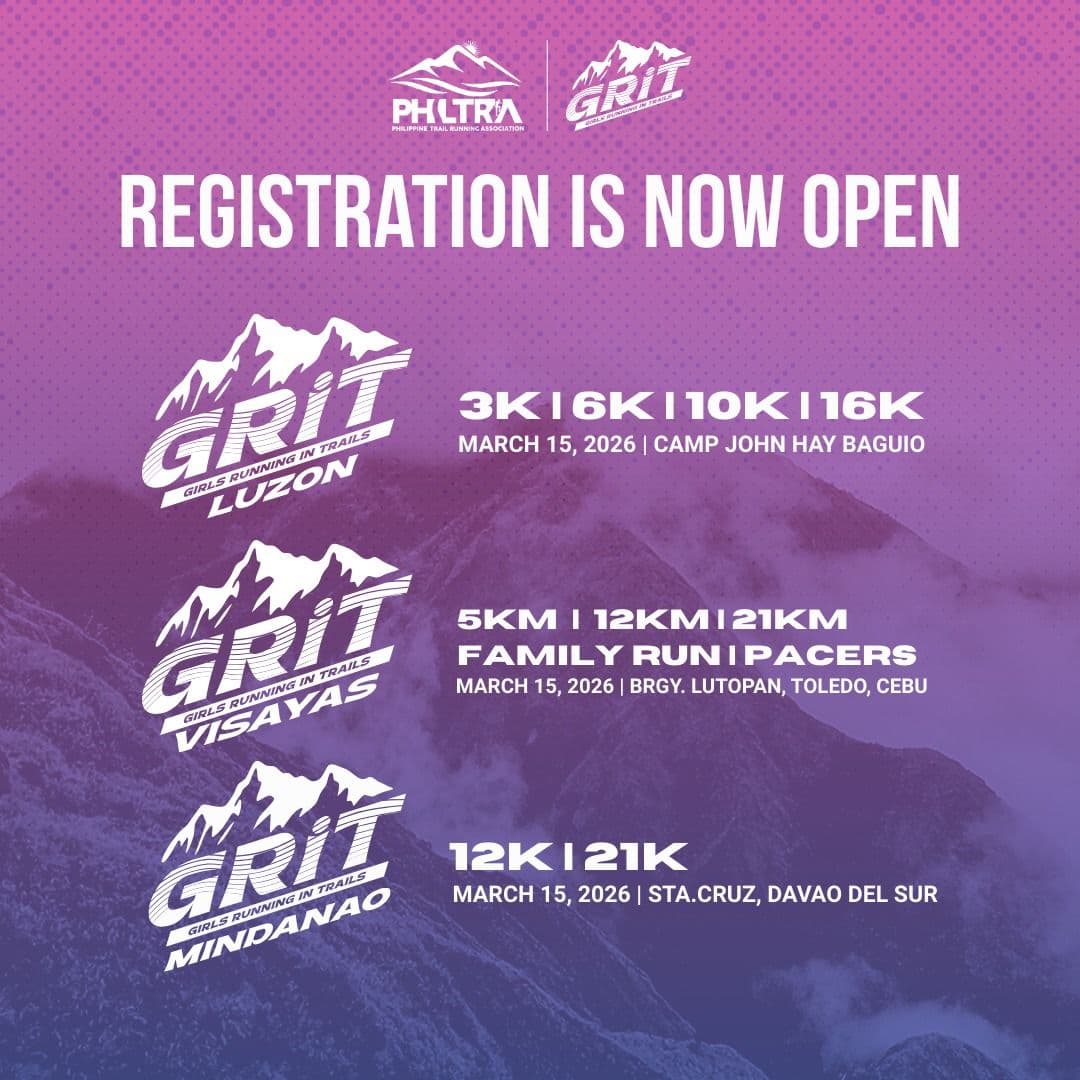 GRIT All Women Trail Run Baguio 2026 race event poster image