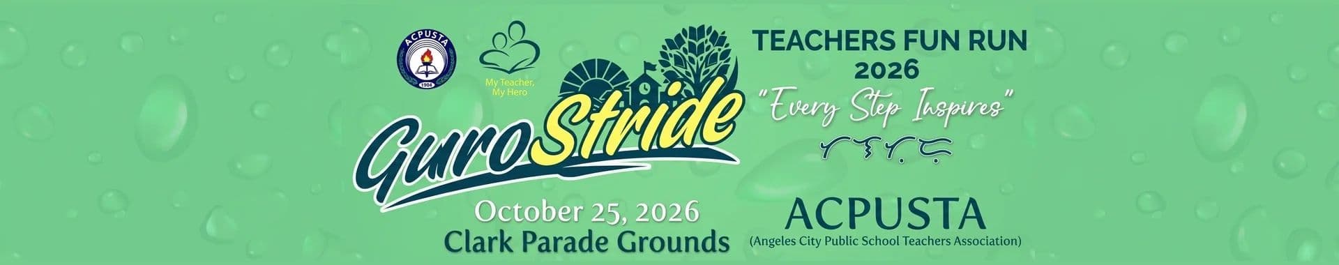 Guro Stride: Teachers Fun Run 2026 race event banner image