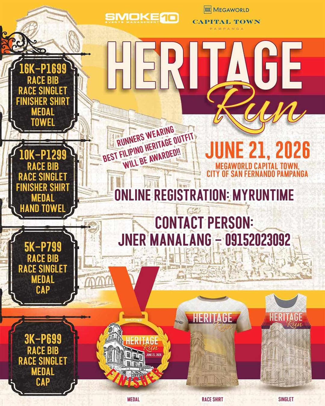 Heritage Run 2026 race event poster image
