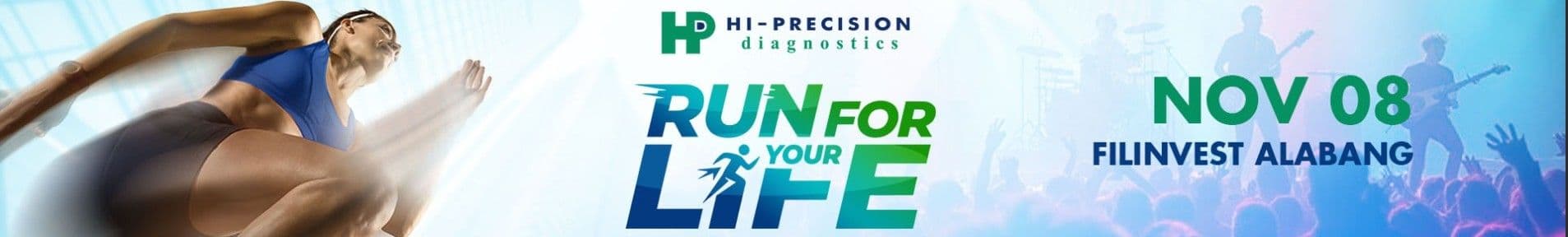 Hi Precision Diagnostics - Run for your Life 2026 race event banner image