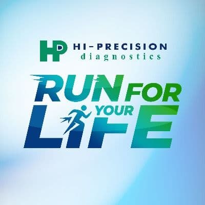 Hi Precision Diagnostics - Run for your Life 2026 race event logo image