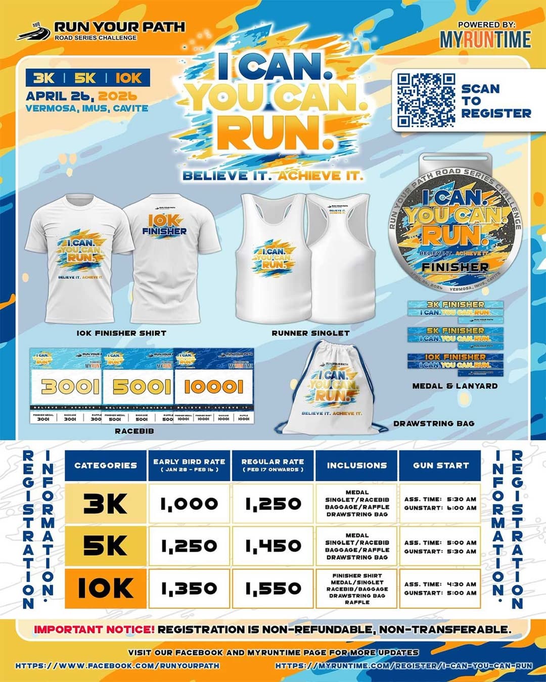 I Can. You Can. Run. race event poster image