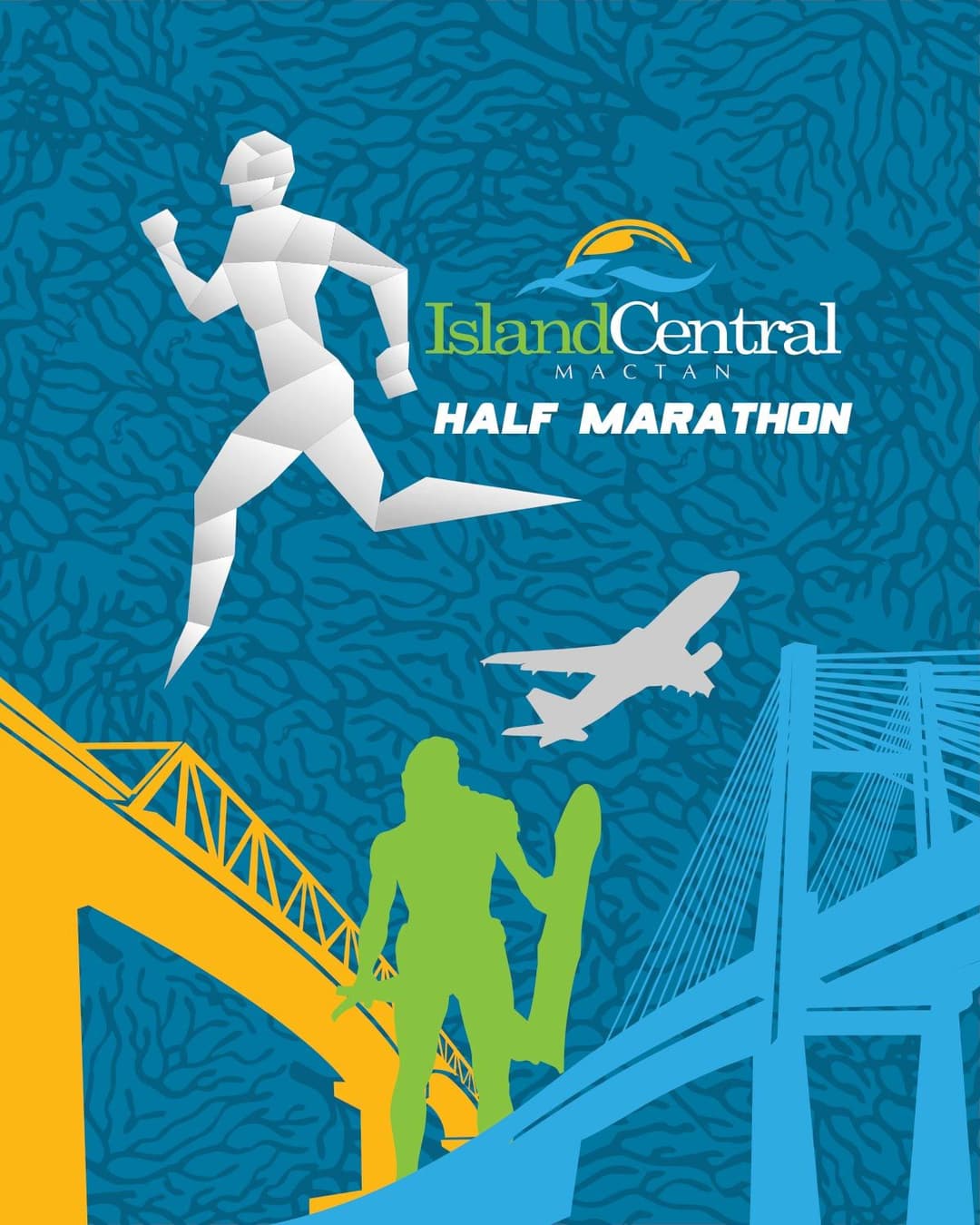 Island Central Mactan Half Marathon race event poster image
