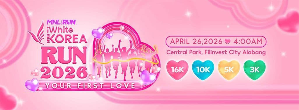 iWhite Korea Run 2026 Your First Love race event banner image