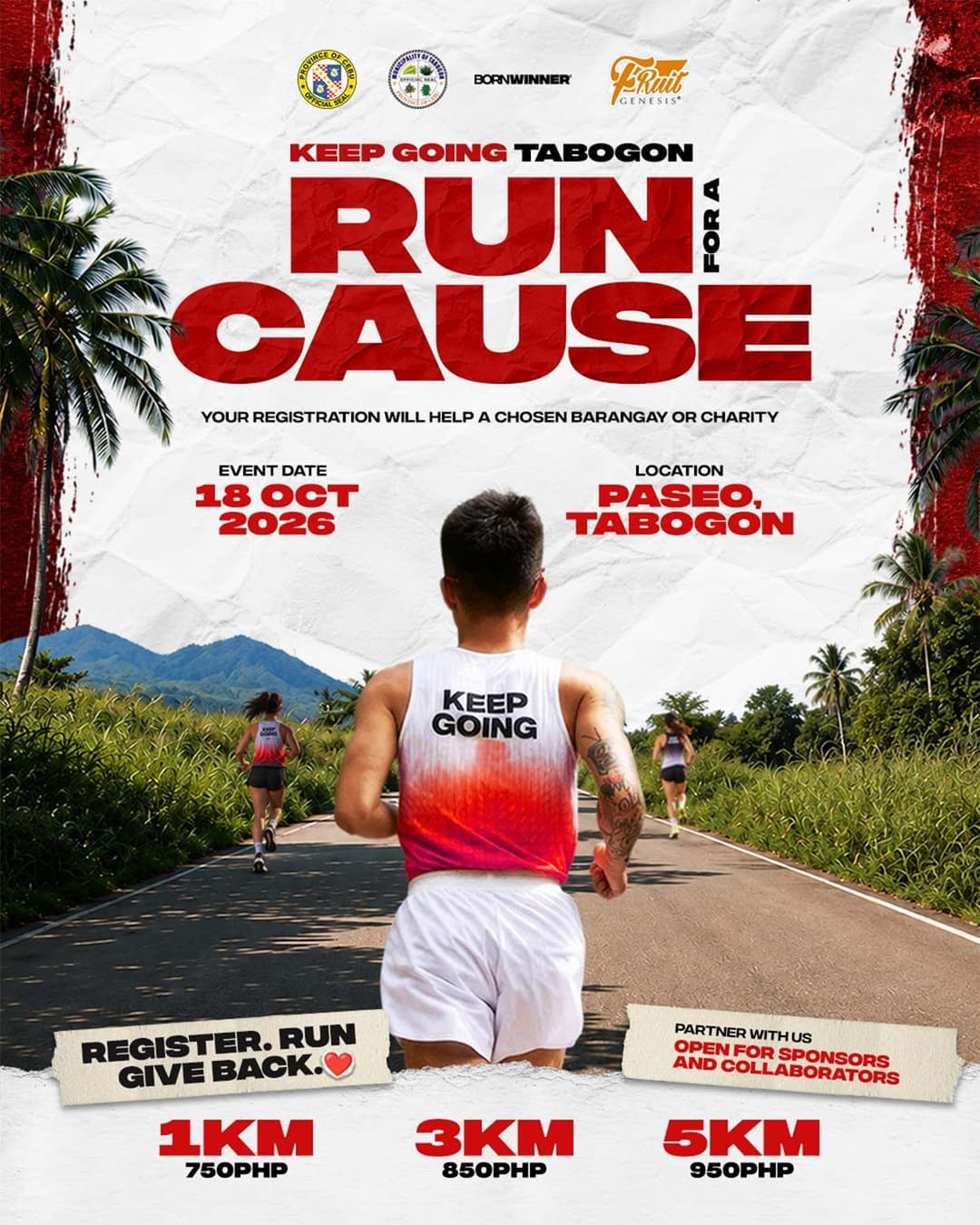 Keep Going Tabogon 2026 - Virtual Run race event poster image