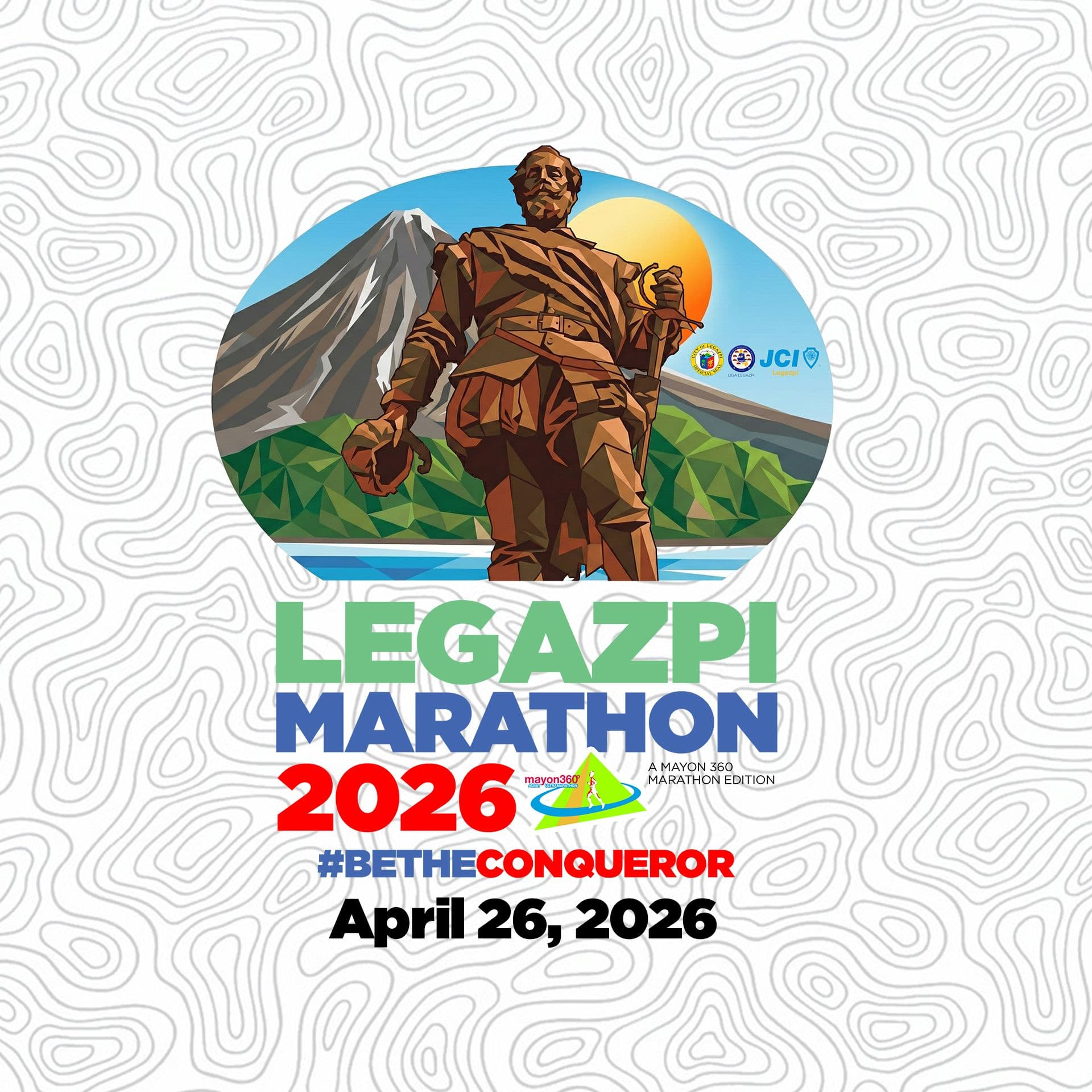 Legazpi Marathon race event logo image