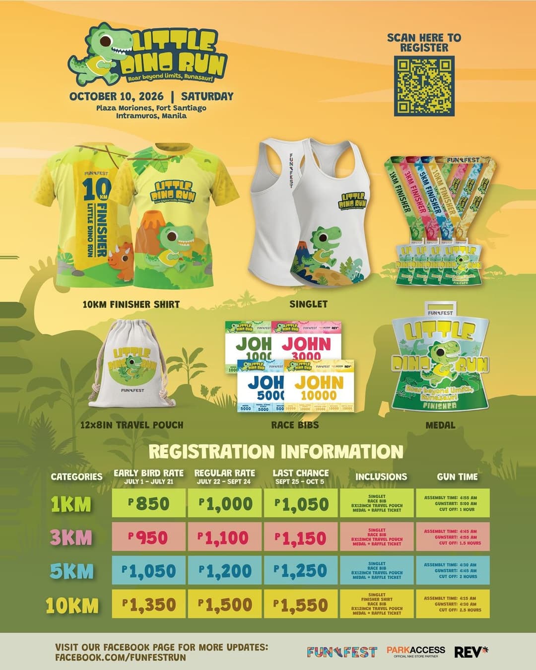 Little Dino Run 2026 Roar Beyond Limits, Runasaur! race event poster image