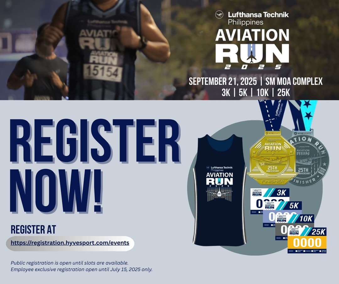 Lufthansa Technik Aviation Run 2025 race event poster image