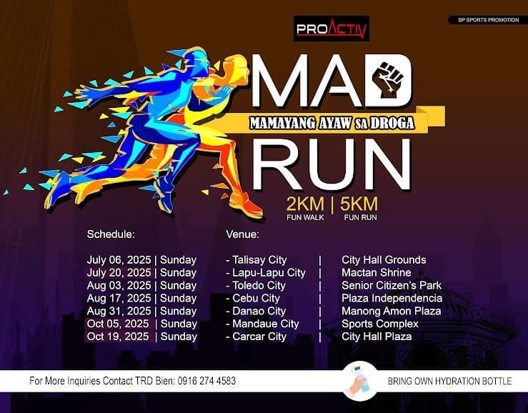Mamamayang Ayaw sa Droga Run 2025 - Mandaue City logo