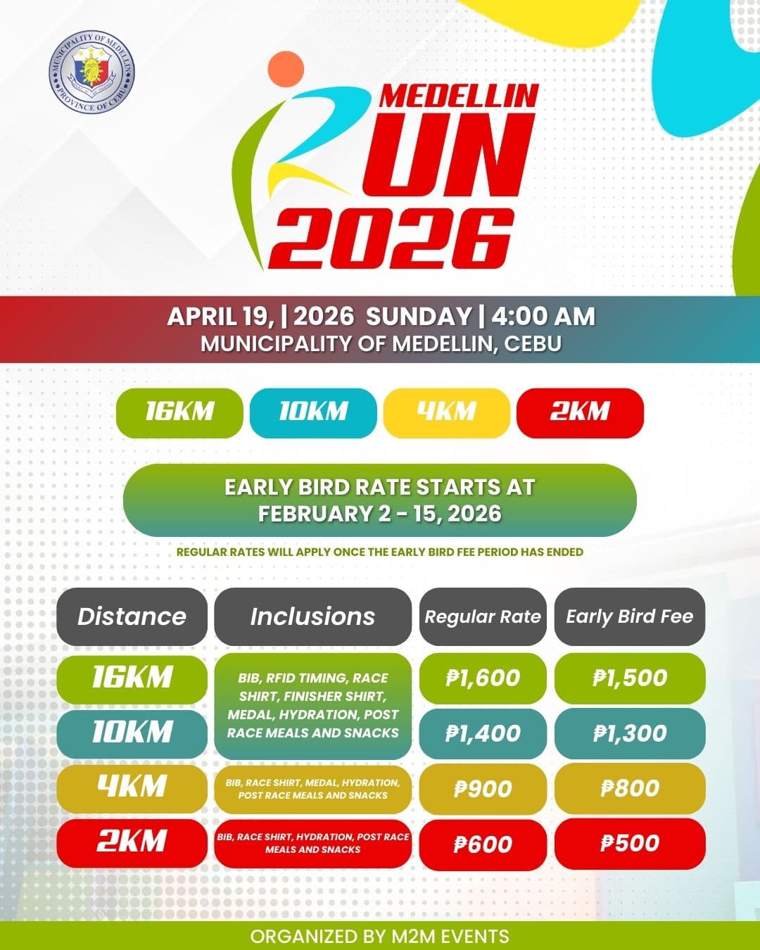 Medellin Run 2026 race event poster image