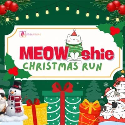 Meowshie Christmas Run race event logo image