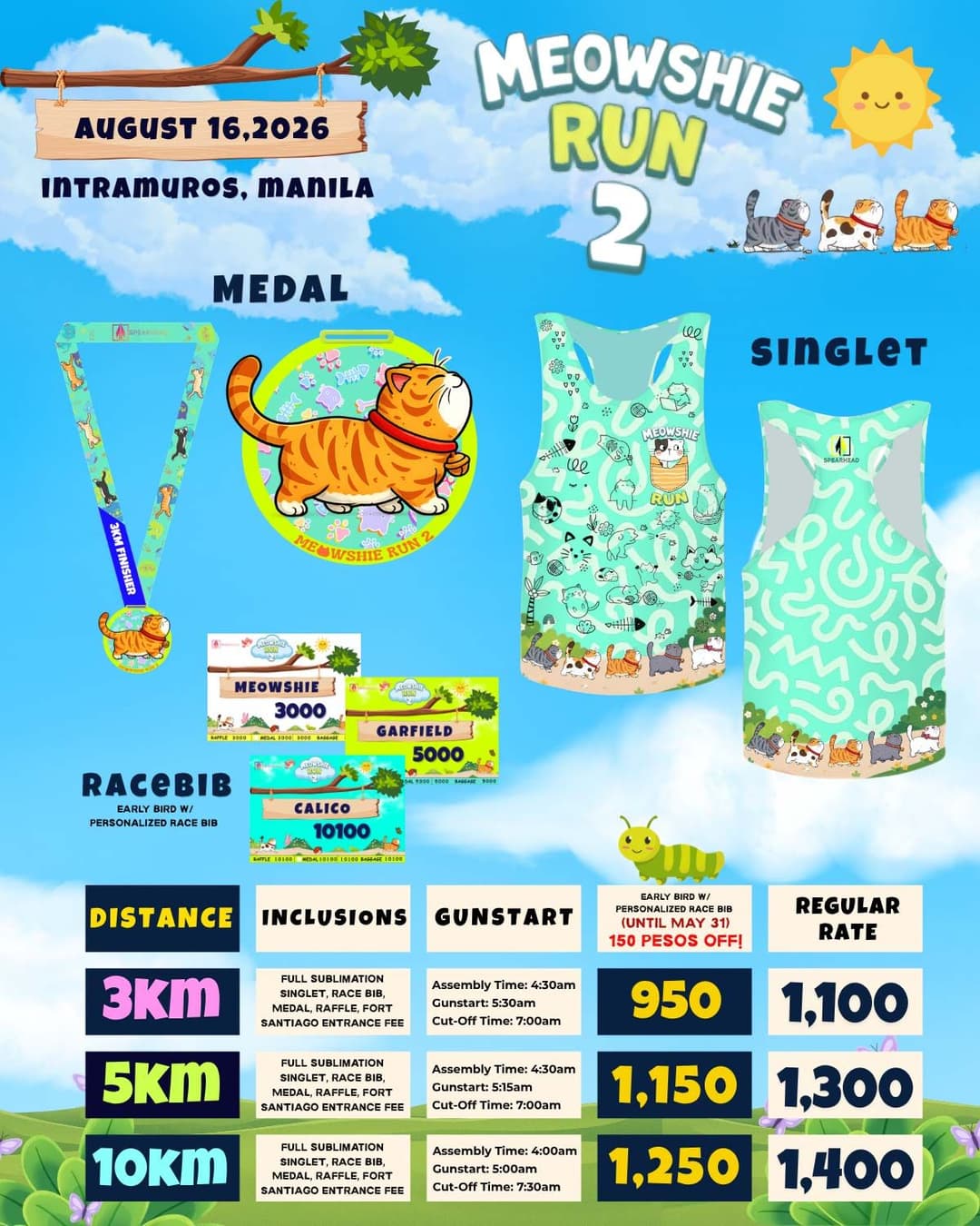 Meowshie Run 2 race event poster image