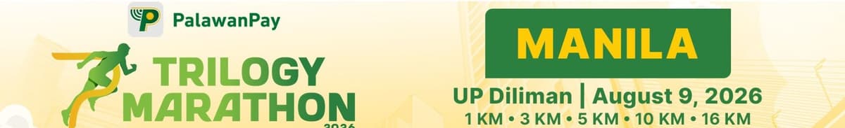 PalawanPay Trilogy Marathon Manila 2026 race event banner image