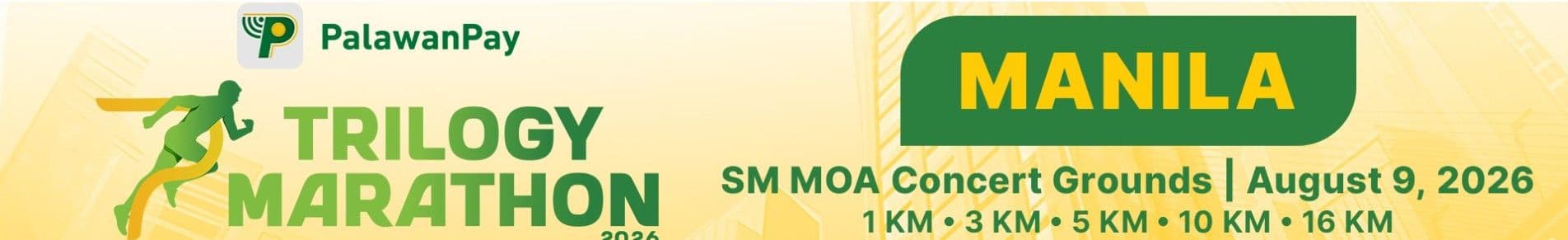 PalawanPay Trilogy Marathon MANILA 2026 race event banner image