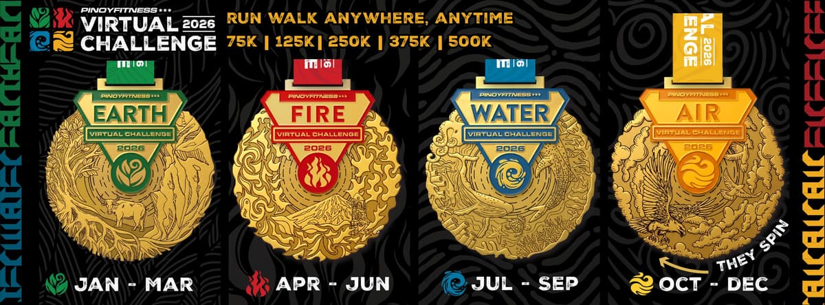 Pinoy Fitness EARTH Virtual Challenge race event banner image