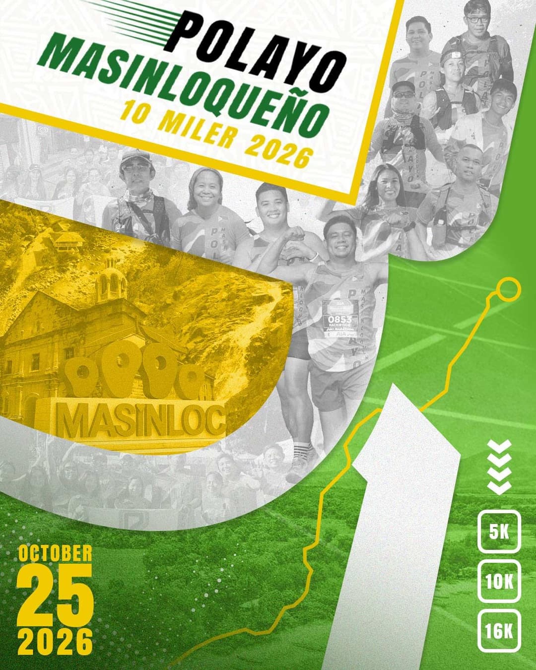 Polayo Masinloqueño 10 Miler 2026 race event poster image