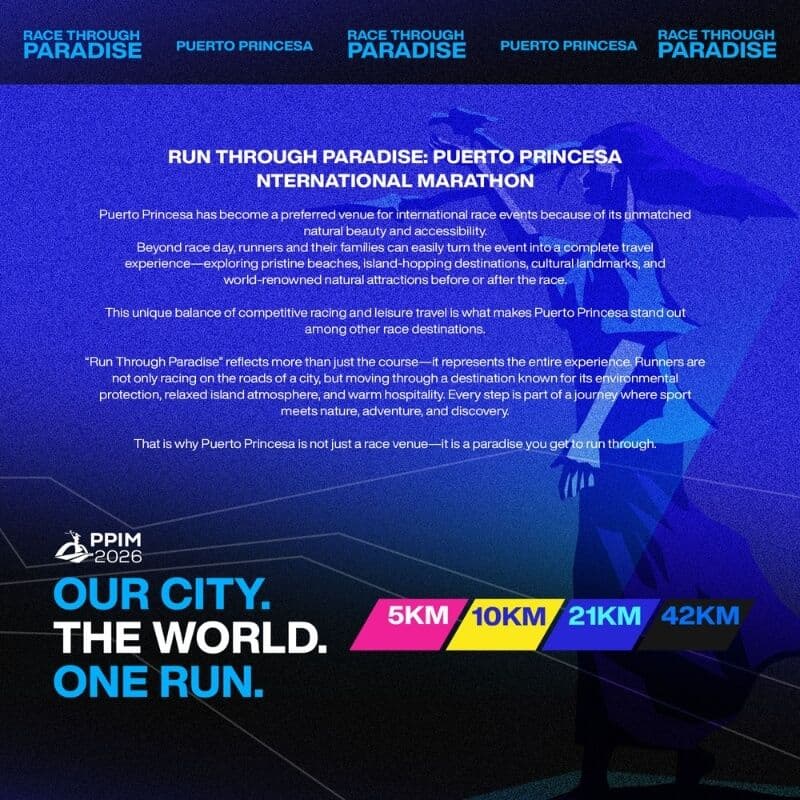 Puerto Princesa International Marathon 2026 race event poster image