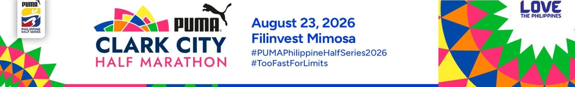 PUMA Philippine Half Marathon Series 2026 - CLARK Leg race event banner image
