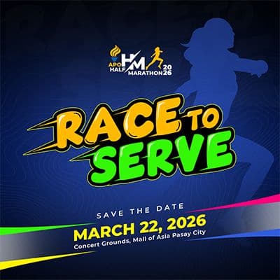 Race to Serve: APO Half Marathon 2026 race event logo image