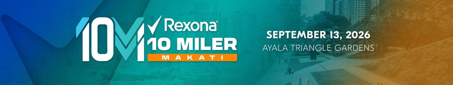 Rexona 10 Miler Series 2026 - Makati City race event banner image
