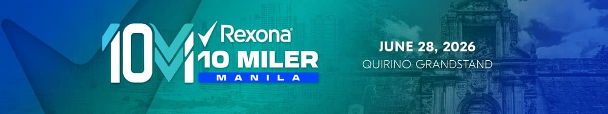 Rexona 10 Miler Series 2026 - Manila City race event banner image
