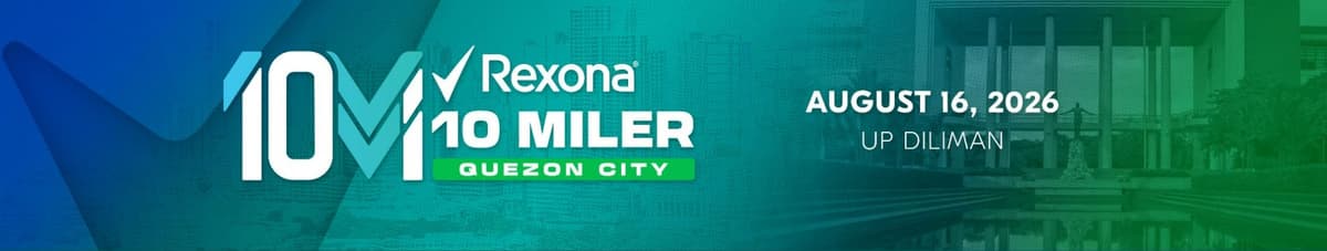 Rexona 10 Miler Series 2026 - Quezon City race event banner image