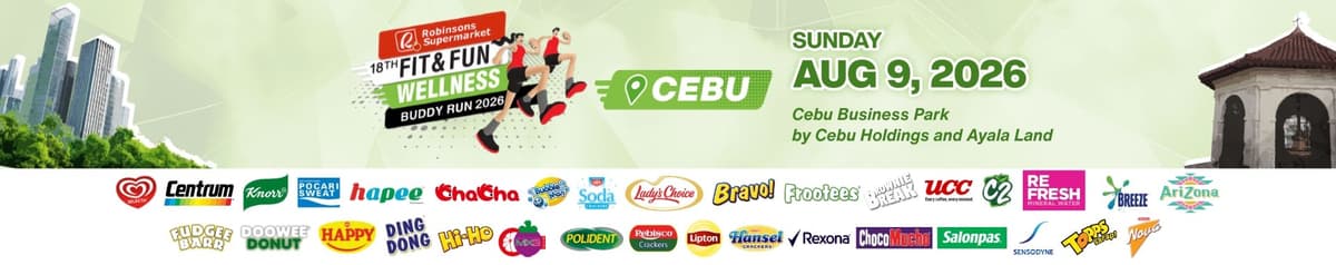 Robinsons Supermarket Fit & Fun Wellness Buddy Run - CEBU LEG race event banner image