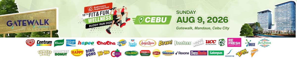 Robinsons Supermarket's 18th Fit and Fun Wellness Buddy Run Cebu Leg race event banner image