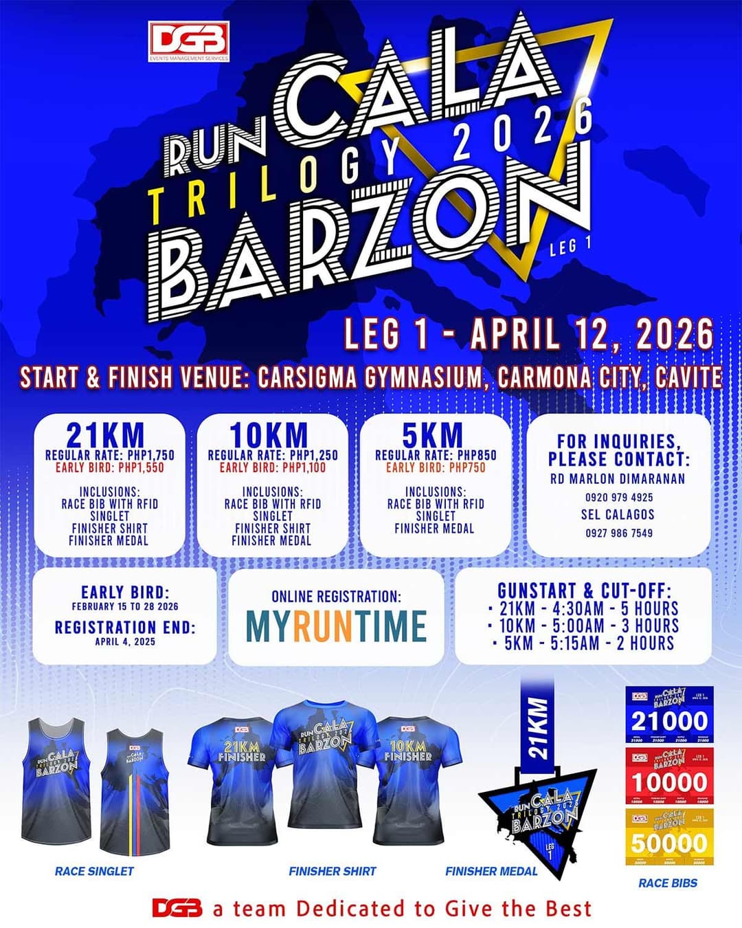 RUN CALABARZON Trilogy 2026 Leg 1 race event poster image