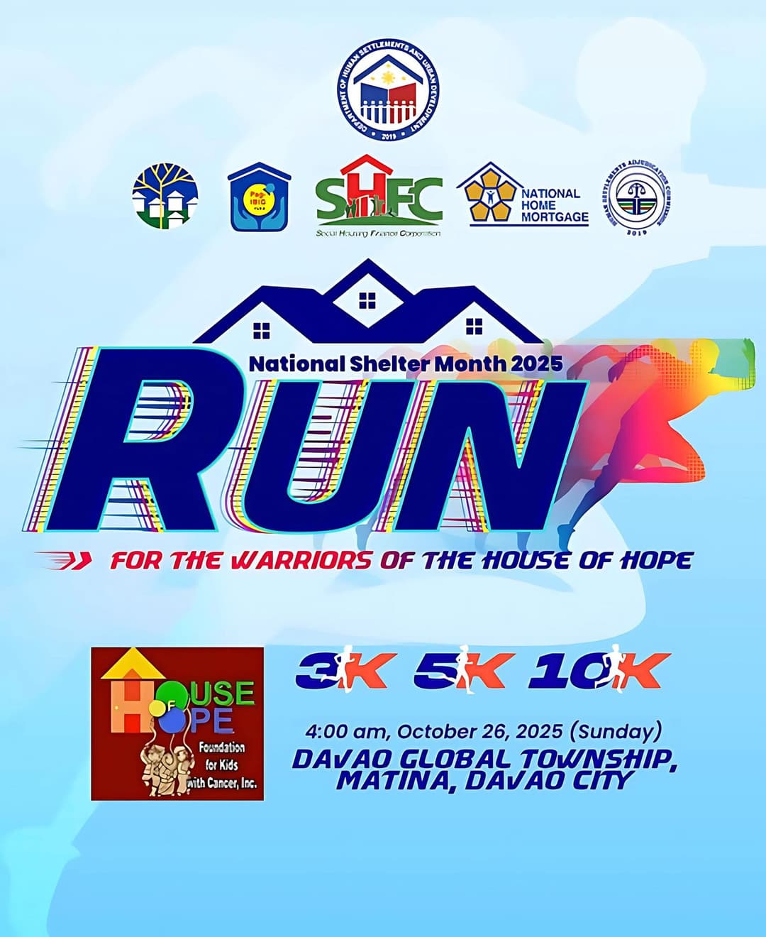 RUN for the Warriors of the House of Hope poster