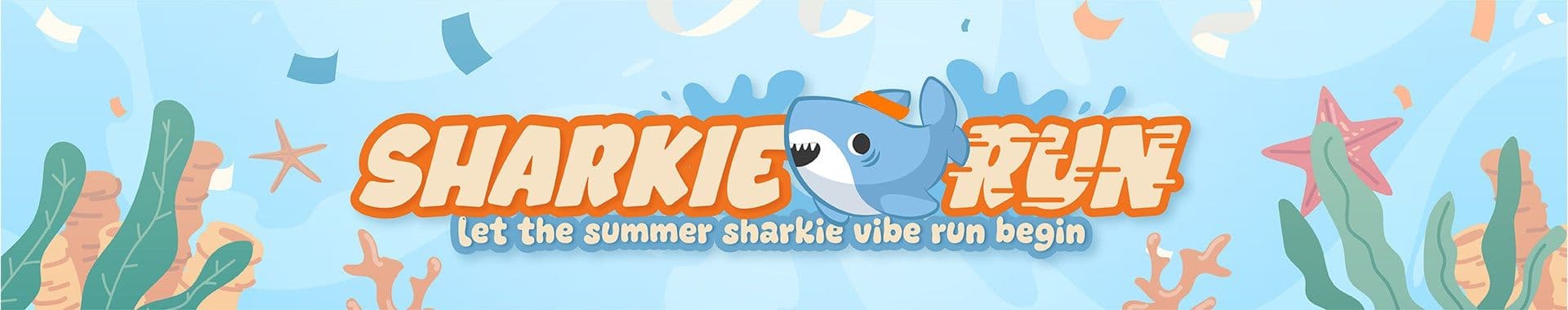 Sharkie Run: Let the sharkie vibe run begin race event banner image