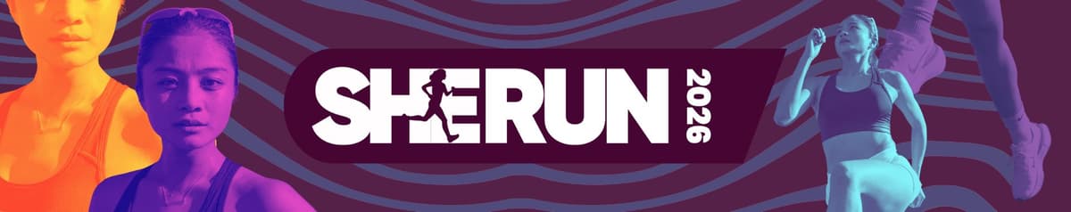 She Run 2026 race event banner image