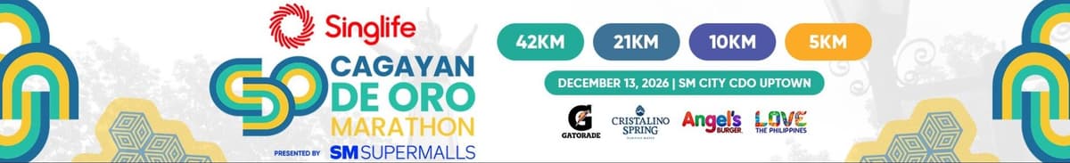 Singlife Cagayan de Oro Marathon 2026 race event banner image