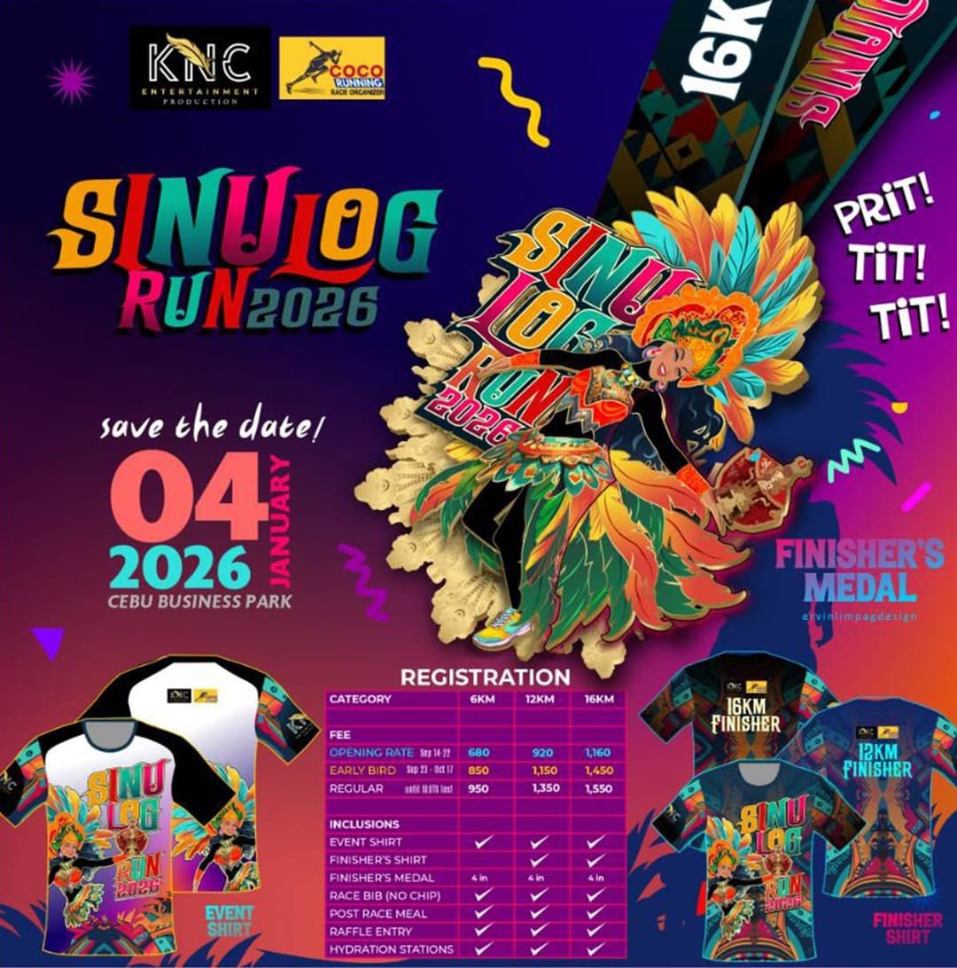 Sinulog Run 2026 race event poster image
