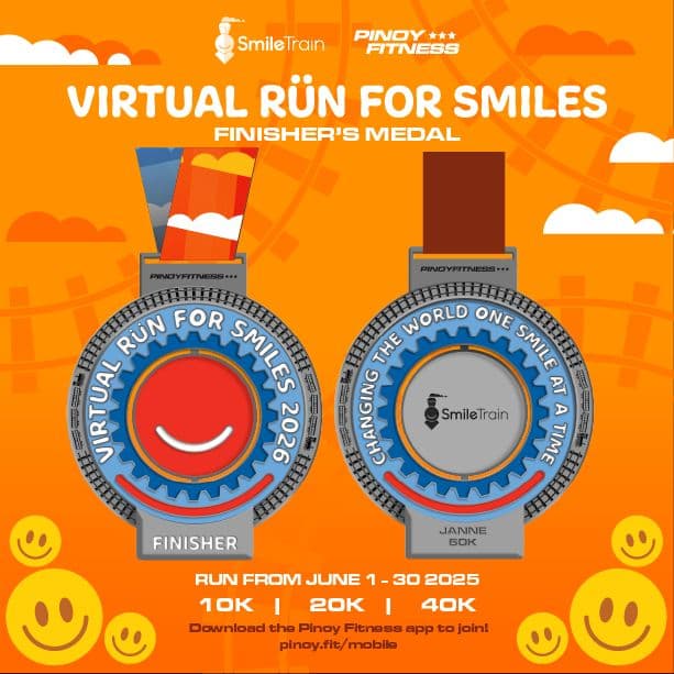 Smile Train Virtual Run for Smiles 2026 race event poster image