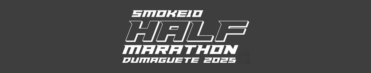 Smoke10 Half Marathon Dumaguete 2025 race event banner image