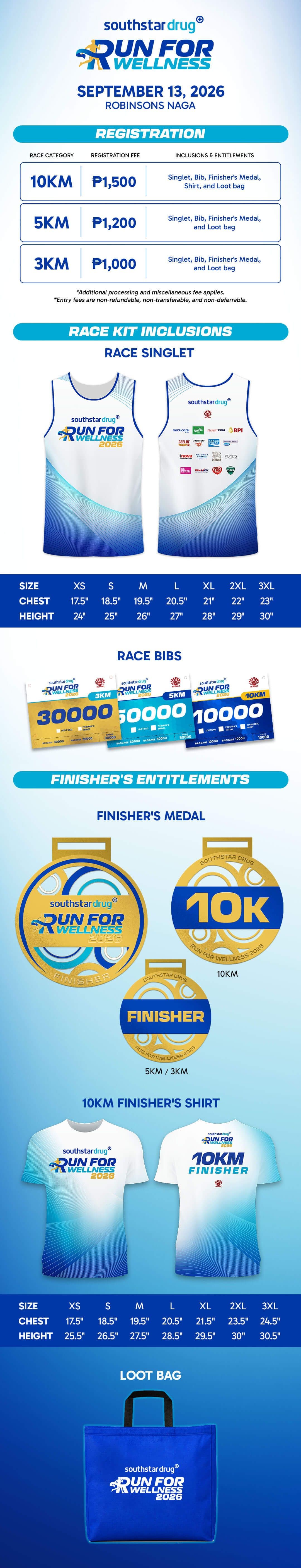 Southstar Drug Run for Wellness 2026 - NAGA race event poster image